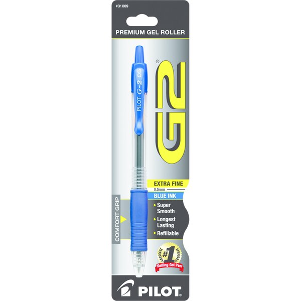 Pilot G2 Extra Fine Gel Pen Blue